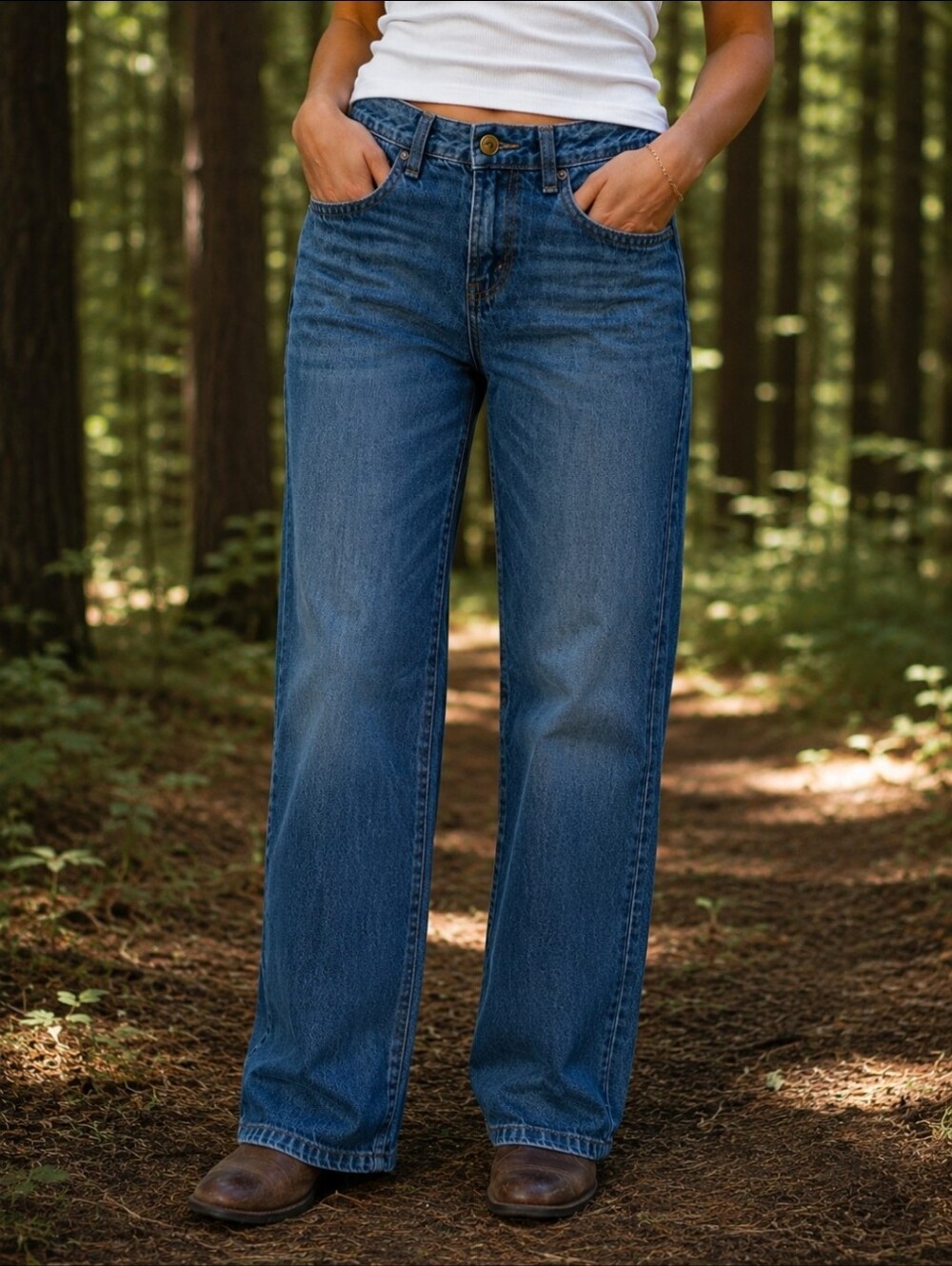 Kid's Women's? Levi's 514 Dark Wash Denim Jeans 8M 28 x 23 EUC Back To School